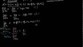 100910 10 Mathematically derive consumer equilibrium condition