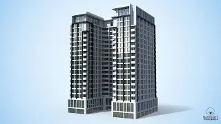 Apartment building 3D Model