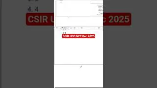 CSIR NET December 2025 Chemistry question paper with solutions official answer key #chemistry