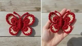 Beautiful Crochet Butterfly/DIY Yarn Butterfly for Beginners
