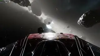 Elite Dangerous - Spectacular flight through the asteroid belt - 745 m/s Sidewinder