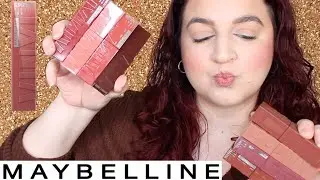 NEW SHADES! MAYBELLINE SUPERSTAY VINYL INK LIQUID LIPSTICK SWATCHES | LIPSTICK LIZZIE