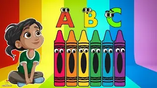ABC SONG | COLOR PARADE! 🌈|  Learn Alphabet & Colors for Kids   Nursery Rhymes