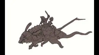 Rat Rider 01 Character Concept Art #art #conceptart #creaturedesign