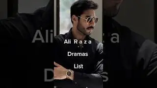 Ali Raza Dramas List 😱 #viralshort #pakistanidramas #iamhaniaawan #aliraza