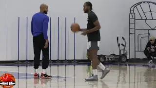 Kawhi Leonard Working On Contested Jumpers At Clippers Practice. HoopJab NBA