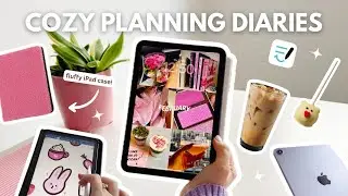 February Digital Planner Setup 💕| Cozy Digital Plan With Me + Freebie iPad Wallpapers ✨