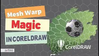 Football Net Deformation Using Mesh Warp in CorelDRAW