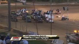 POWRi Micros A-Main Highlights from Quincy Speedway 6-9-16