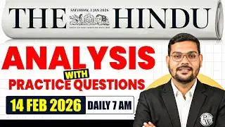 The Hindu Newspaper Analysis for CLAT 2027 | 14  February 2026 | GK & Current Affairs