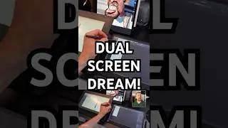 Dual Screen Dream! Use Both. Wacom Movink & Apple iPad. #tablet  #digitalart #wacom vs #ipad