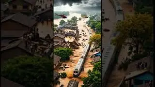 Helicopter Relief Mission 🌊 Villagers Rescued in Flood #Shorts&rdquo;#youtubeshorts
