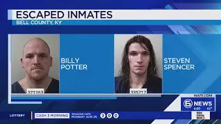 Kentucky police search for two inmates who escaped facility in Bell County