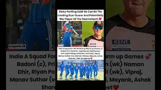 Ricky Ponting on Abhishek Sharma as a leading run-scorer in T20 World Cup #cricketnews #cricketlover