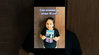 #SnowmanCraft#WinterCraftForKids#WinterCraft#ChristmasCraft#CreativeKid#LittleArtist#DIYWinterCraft