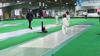 익산 펜싱대회 예선전 1번째 승