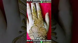 Leaf + three circle flower pattern mehndi designs // new stylish wedding mehndi designs 2026 #mehndi