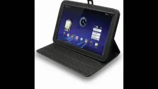 Melkco Leather case for Motorola Xoom - Book Type (Black)