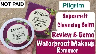 Pilgrim  French Red Wine supermelt cleansing balm| pilgrim cleansing balm || makeup remover