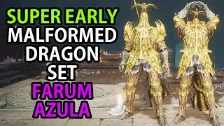 ELDEN RING - SUPER EARLY MALFORMED DRAGON ARMOR SET CHEESE LOCATION CRUMBLING FARUM AZULA (GLITCH)