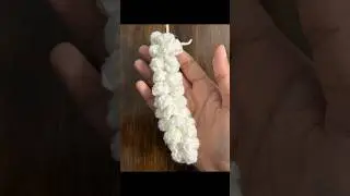 Crochet Gajra #crochet #crochetpatterns #crochettutorial #trend #diy #crocheting #easycrochet #viral