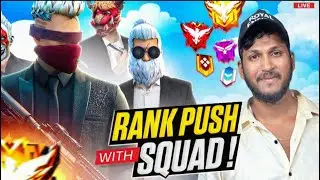 🔥 FREE FIRE LIVE IN TELUGU 🔴 Rank Push+ Subscribers తో Gameplay 🎮
