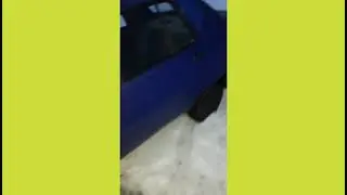 Славута на  летней резине,забуксовала.Вытаскиваем
