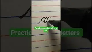 Practice writing cursive 