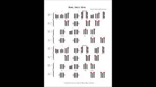 Home, Sweet Home, arr. for piano with black key notation by Ruth Stevenson Alling and Dennis Frayne