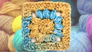 Carr&eacute; AU CROCHET  Facile