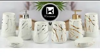 Upgrade Your Bathroom with Kookee's Premium Ceramic Accessories Collection #bathroomdesign