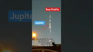 Observa el tr&aacute;nsito de J&uacute;piter detr&aacute;s del Burj Khalifa #espacio #exploraci&oacute;nespacial #astronom&iacute;a ...