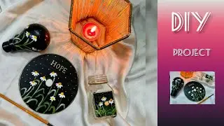 #cd #diy #painting DIY PROJECTS | easy CD Painting for beginners | bulb painting | shameendreamart