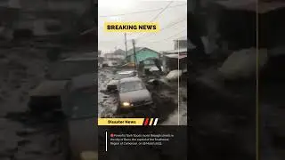 Powerful flash floods raced through streets in the city of Buea, Cameroon, on 18 March 2023.