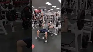 70 year old Vintage Fitness Personal Trainer Doing and Chest Press