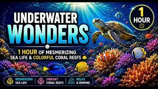 Underwater Wonders: 1 Hour of Mesmerizing Sea Life & Colorful Coral Reefs 🐠