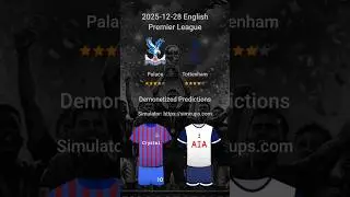 Crystal Palace vs. Tottenham Hotspur: 2025-12-28 English Premier League | Final Prediction