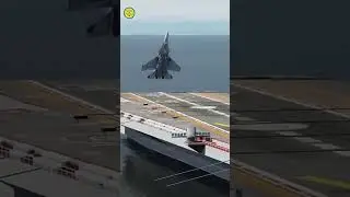 Why Fighter Jets DON'T Use Brakes on Ships! #shortsfeed #viral #facts #trending #factsinhindi