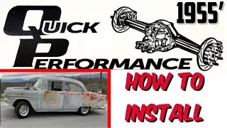 1955 Chevy 210 Quick Performance 9” rear end install #1955chevy