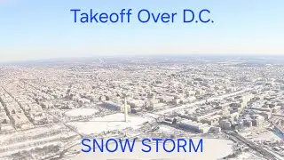 DCA Takeoff with Snow in VR 3D