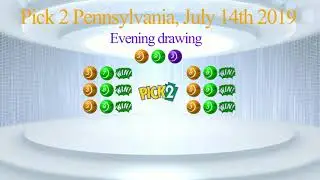 6 winning forecasts, Pennsylvania Pick2 With Wild Ball 14th July 2019 Evening