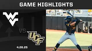 West Virginia vs. UCF (4.26.25) Highlights | 2025 Big 12 Baseball