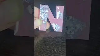 Resin art letter N 😍 #shorts #art #viral #subscribe #likeforlikes #trending #creative #diy