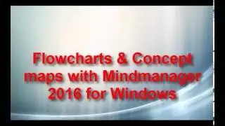 Flowcharts and Concept Maps with MindManager 2016 for Windows
