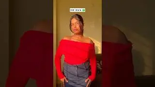 Off-shoulder Top hack✅ #fashion #fashionhacks  #hack #sweater #shorts #shortfeed #youtube