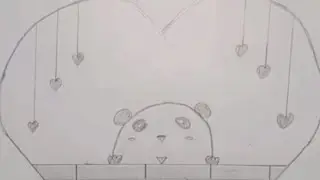 ARTISTIC| A beautiful scenery| cute Panda drawing| Art by ARTISTIC 