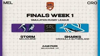 Melbourne Storm v Cronulla-Sutherland Sharks | Season 1, QF | SRL 2.0