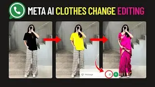 Change Your Outfit Using WhatsApp? 🤯 | Meta AI Camera Trick 2025!