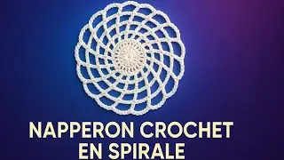 Un napperon crochet en spirale r&eacute;alis&eacute; sous vos yeux #crochet #crocheting #diy #handmade #knitting 