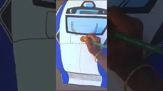 DRAWING Vande Bharat Express,🤗 .#shorts #youtube #youtubeshorts #vandebharatexpress #drawing